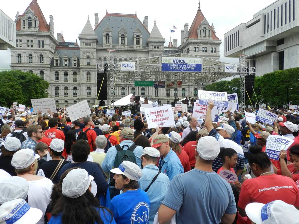 Estimated 20,000 Take Part In NYSUT-Led Albany Rally For Reduction Of State-Mandated Testing & Additional Funding For Education 